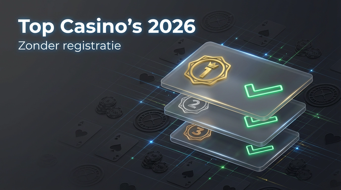 Beste casino's zonder registratie van 2026